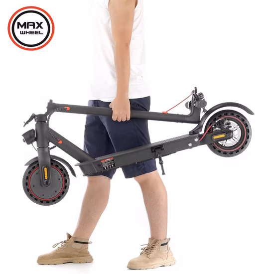 Maxwheel 65km longue portée 500W 15ah batterie 10 pouces puissant scooter électrique adulte de mobilité (E9MAX)